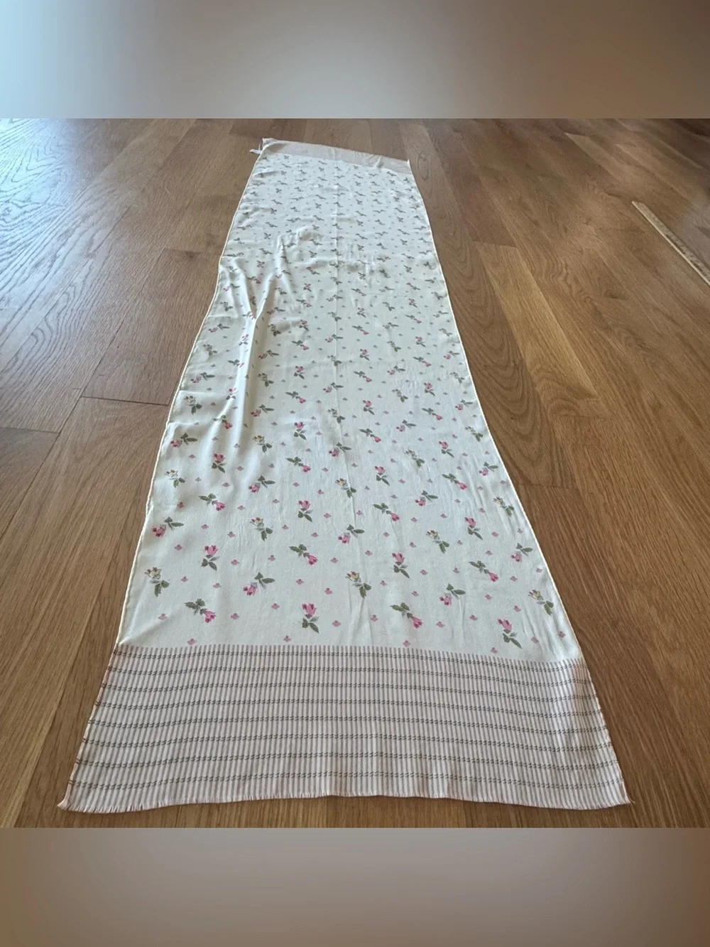 Vintage Metropolitan Museum of Art 100% Silk Floral Scarf Made in Japan